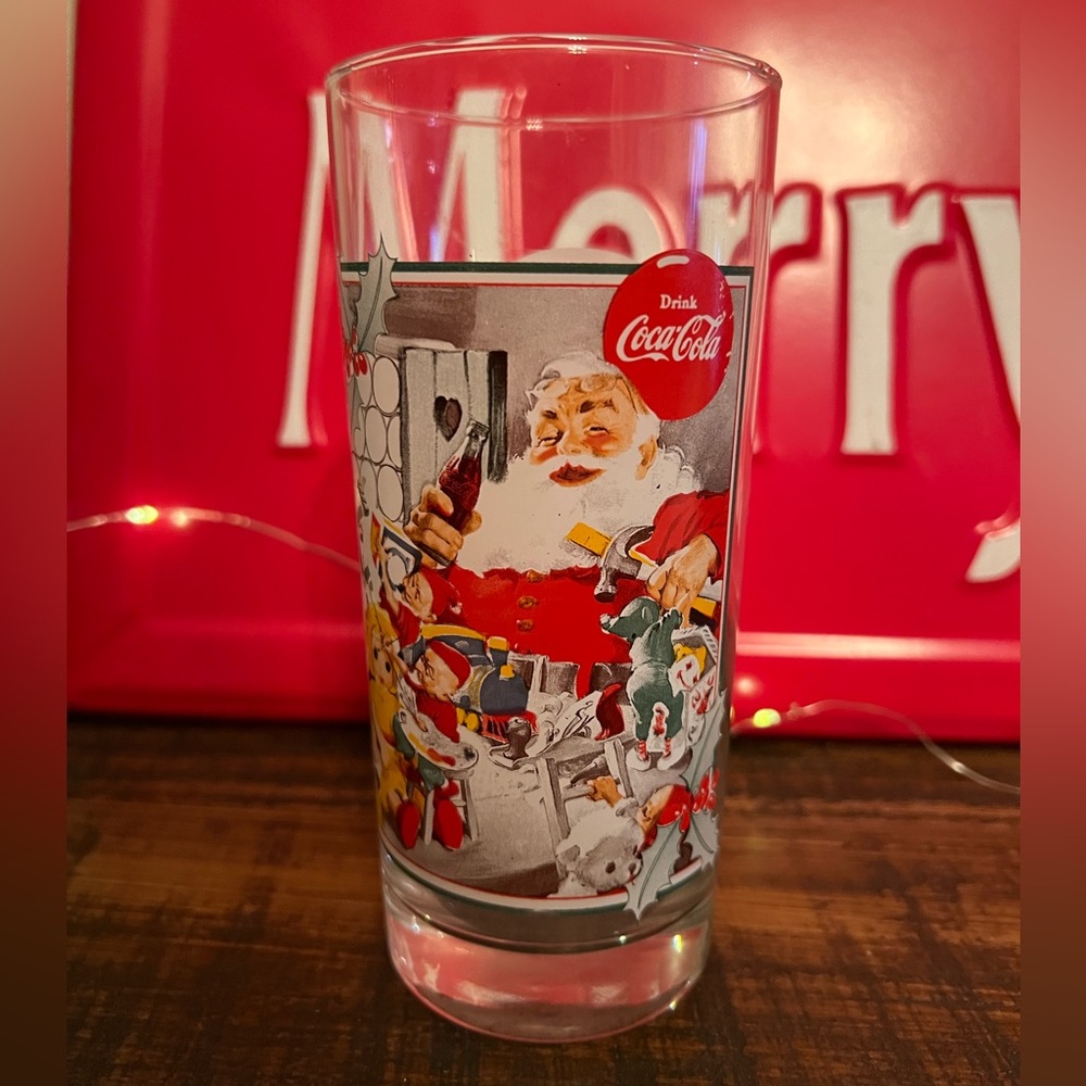 Vintage Santa Clause 1994 Coca-Cola glass